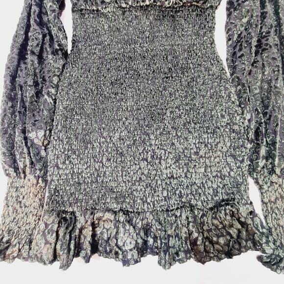 Lovers and Friends Edith Mini Dress in Moss Green XS - Picture 9 of 11